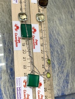 *Колье р.110 Радуга Микс Зеленый Агат арт. SO-N00053-X-W-X-X-Mix-285 вес 21,2 г - фото 266242 *Колье р.110 Радуга Микс Зеленый Агат арт. SO-N00053-X-W-X-X-Mix-285 вес 21,2 г - фото 266242