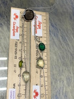 *Колье р.110 Радуга Микс Зеленый Агат арт. SO-N00053-X-W-X-X-Mix-285 вес 21,2 г - фото 266244 *Колье р.110 Радуга Микс Зеленый Агат арт. SO-N00053-X-W-X-X-Mix-285 вес 21,2 г - фото 266244