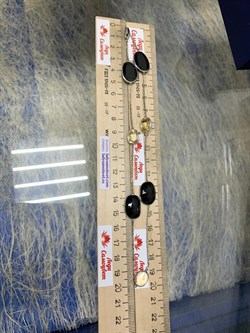 *Колье р.40 Черная Шпинель Цитрин арт. SO-N00004-X-W-B-X-X-065 вес 11,8 г - фото 266256 *Колье р.40 Черная Шпинель Цитрин арт. SO-N00004-X-W-B-X-X-065 вес 11,8 г - фото 266256