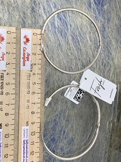 *Серьги Конго Белый Фианит Микро Вставки арт. CZ-E03044-X-W-X-X-W-943 вес 21,3 г - фото 266290 *Серьги Конго Белый Фианит Микро Вставки арт. CZ-E03044-X-W-X-X-W-943 вес 21,3 г - фото 266290