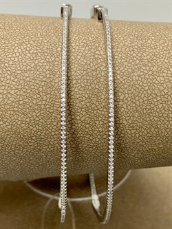 *Серьги Конго Белый Фианит Микро Вставки арт. CZ-E02081-X-W-X-X-W-185 вес 16,1 г - фото 266294 *Серьги Конго Белый Фианит Микро Вставки арт. CZ-E02081-X-W-X-X-W-185 вес 16,1 г - фото 266294