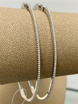*Серьги Конго Белый Фианит Микро Вставки арт. CZ-E02081-X-W-X-X-W-185 вес 16,1 г - фото 266296 *Серьги Конго Белый Фианит Микро Вставки арт. CZ-E02081-X-W-X-X-W-185 вес 16,1 г - фото 266296