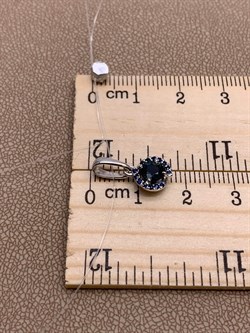 *Подвеска Синий Сапфир цв Белое арт. 3-470/1-02-015 вес 1,05 г - фото 266351 *Подвеска Синий Сапфир цв Белое арт. 3-470/1-02-015 вес 1,05 г - фото 266351