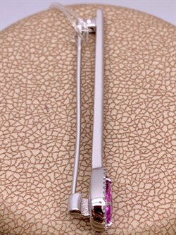 *Брошь Розовый Сапфир цв Белое арт 7-270336-02-45-243 вес 2,56 г - фото 266384 *Брошь Розовый Сапфир цв Белое арт 7-270336-02-45-243 вес 2,56 г - фото 266384