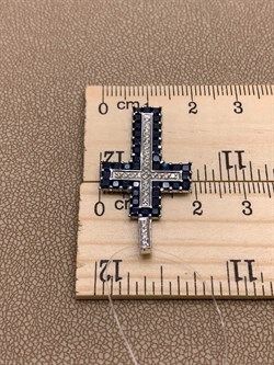 *Кулон Синий Сапфир цв Белое 8-248-02-215 вес 3,43 г - фото 266413 *Кулон Синий Сапфир цв Белое 8-248-02-215 вес 3,43 г - фото 266413