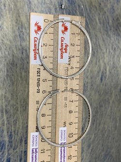 *Серьги Конго Белый Фианит Микро Вставки арт. SL-E02083-X-W-X-X-W-034 вес 11,8 г - фото 266450 *Серьги Конго Белый Фианит Микро Вставки арт. SL-E02083-X-W-X-X-W-034 вес 11,8 г - фото 266450