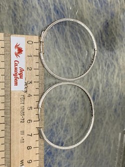 *Серьги Конго Белый Фианит Микро Вставки арт. SL-E02083-X-W-X-X-W-034 вес 11,8 г - фото 266451 *Серьги Конго Белый Фианит Микро Вставки арт. SL-E02083-X-W-X-X-W-034 вес 11,8 г - фото 266451