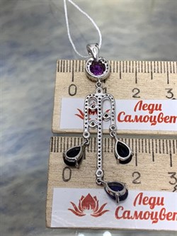 *Подвеска Сапфир Микс арт. AS-P04893-X-W-SAP-X-W-561 вес 3,2 г - фото 266468 *Подвеска Сапфир Микс арт. AS-P04893-X-W-SAP-X-W-561 вес 3,2 г - фото 266468