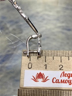 *Серьги Сапфир арт. NR-E01124-X-W-W-X-BL-644 вес 7,1 г - фото 266520