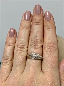 *Кольцо р.17,5 Белый Фианит арт. CZ-R00893-X-W-X-X-W-391 вес 2,9 г - фото 266591