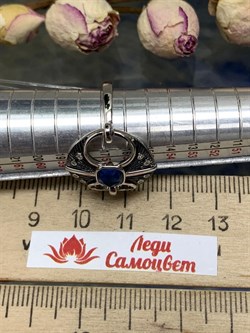 *Кольцо р.18 Синий Фианит арт. CZ-R00164-X-WB-SAP-X-W-860 вес 3,5 г - фото 266625 *Кольцо р.18 Синий Фианит арт. CZ-R00164-X-WB-SAP-X-W-860 вес 3,5 г - фото 266625