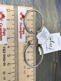 *Серьги Конго Белый Фианит Микро Вставки арт. SL-E01700-X-W-X-X-W-496 вес 7,1 г - фото 266698 *Серьги Конго Белый Фианит Микро Вставки арт. SL-E01700-X-W-X-X-W-496 вес 7,1 г - фото 266698