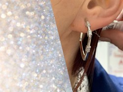 *Серьги Конго Белый Фианит арт MP-E01277-X-W-X-X-W-874 вес 5,67 г - фото 266743 *Серьги Конго Белый Фианит арт MP-E01277-X-W-X-X-W-874 вес 5,67 г - фото 266743