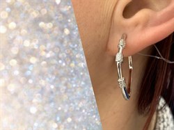 *Серьги Конго Белый Фианит арт MP-E01277-X-W-X-X-W-874 вес 5,67 г - фото 266744 *Серьги Конго Белый Фианит арт MP-E01277-X-W-X-X-W-874 вес 5,67 г - фото 266744