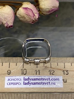 *Кольцо р.19 Белый Фианит арт. MP-R01277-X-W-X-X-W-192 вес 2,7 г - фото 266762 *Кольцо р.19 Белый Фианит арт. MP-R01277-X-W-X-X-W-192 вес 2,7 г - фото 266762