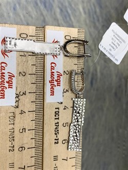 *Серьги Белый Фианит арт. MP-E00980-X-W-X-X-W-587 вес 5,08 г - фото 266800