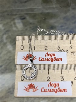 *Колье р.40-45 Фианит Микро Вставки арт. HL-N01N45-X-W-W-X-X 40-5-897 вес 3,2 г - фото 266815