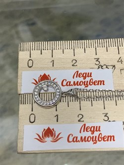 *Колье р.40-45 Фианит Микро Вставки арт. HL-N01N45-X-W-W-X-X 40-5-897 вес 3,2 г - фото 266816