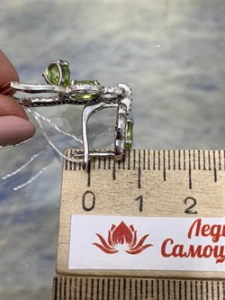 *Серьги Хризолит арт. AS-E06334-X-W-SO-X-W-595 вес 7,1 г - фото 266845 *Серьги Хризолит арт. AS-E06334-X-W-SO-X-W-595 вес 7,1 г - фото 266845