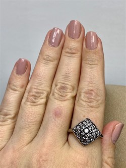 *Кольцо р.19,5 Белый Фианит арт. CZ-R01622-X-WB-W-X-W-653 вес 3,6 г - фото 266892