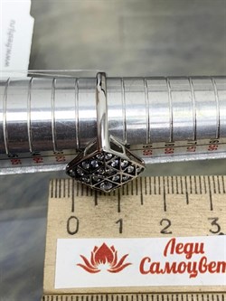 *Кольцо р.19,5 Белый Фианит арт. CZ-R01622-X-WB-W-X-W-653 вес 3,6 г - фото 266894