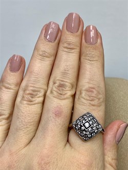 *Кольцо р.18,5 Белый Фианит арт. CZ-R01622-X-WB-W-X-W-624 вес 3,8 г - фото 266901 *Кольцо р.18,5 Белый Фианит арт. CZ-R01622-X-WB-W-X-W-624 вес 3,8 г - фото 266901