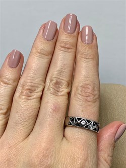 *Кольцо р.18,5 Белый Фианит арт. CZ-R01494-X-W-W-X-X-323 вес 3,8 г - фото 266956