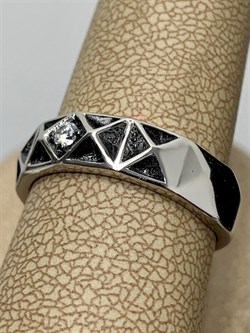 *Кольцо р.18,5 Белый Фианит арт. CZ-R01494-X-W-W-X-X-323 вес 3,8 г - фото 266962