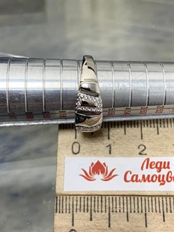 *Кольцо р.18 Белый Фивнит арт. CZ-R01685-X-W-X-X-W-848 вес 2,5 г - фото 266971