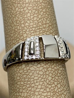 *Кольцо р.18 Белый Фивнит арт. CZ-R01685-X-W-X-X-W-848 вес 2,5 г - фото 266972