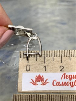 *Серьги Белый Фианит арт. CZ-E01685-X-W-X-X-W-687 вес 4,8 г - фото 266993