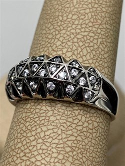 *Кольцо р.18,5 Белый Фианит арт. CZ-R01492-X-WB-X-X-W-465 вес 4,5 г - фото 267249