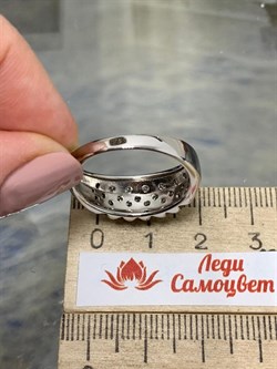 *Кольцо р.19,5 Белый Фианит арт. CZ-R01492-X-WB-X-X-W-099 вес 4,7 г - фото 267255 *Кольцо р.19,5 Белый Фианит арт. CZ-R01492-X-WB-X-X-W-099 вес 4,7 г - фото 267255