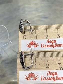 *Серьги Белый Фианит арт. CZ-E01492-X-WB-X-X-W-860 вес 3,7 г - фото 267271 *Серьги Белый Фианит арт. CZ-E01492-X-WB-X-X-W-860 вес 3,7 г - фото 267271