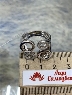 *Кольцо р.17,5 Белый Фианит арт. CZ-R03098-X-W-X-X-W-316 вес 7,47 г - фото 267292