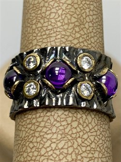 *Кольцо р.17,5 Аметист арт. AY-R40374-X-B-Pur-X-W-424 вес 6,7 г - фото 267296 *Кольцо р.17,5 Аметист арт. AY-R40374-X-B-Pur-X-W-424 вес 6,7 г - фото 267296