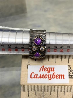*Кольцо р.17,5 Аметист арт. AY-R40374-X-B-Pur-X-W-424 вес 6,7 г - фото 267299 *Кольцо р.17,5 Аметист арт. AY-R40374-X-B-Pur-X-W-424 вес 6,7 г - фото 267299