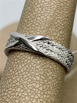 *Кольцо р.17 арт. SR-R01556-X-W-X-X-X-161 вес 3,9 г - фото 267351