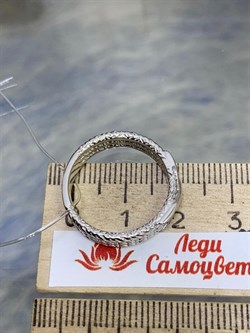 *Кольцо р.18 арт. SR-R01556-X-W-X-X-X-159 вес 4,3 г - фото 267360