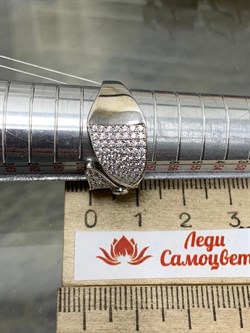 *Кольцо р.18 Белый Фианит Микро Вставки арт. MP-R01333-X-W-W-X-W-600 вес 5,62 г - фото 267372 *Кольцо р.18 Белый Фианит Микро Вставки арт. MP-R01333-X-W-W-X-W-600 вес 5,62 г - фото 267372