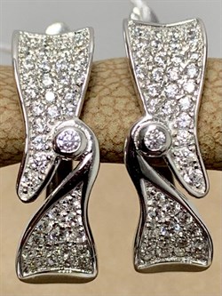 *Серьги Белый Фианит Микро Вставки арт. MP-E01333-X-W-W-X-W-550 вес 3,54 г - фото 267414 *Серьги Белый Фианит Микро Вставки арт. MP-E01333-X-W-W-X-W-550 вес 3,54 г - фото 267414