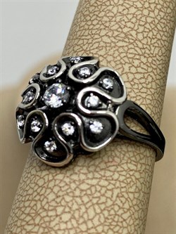 *Кольцо р.17,5 Белый Фианит арт. CZ-R01620-X-WB-W-X-W-351 вес 3,9 г - фото 267508 *Кольцо р.17,5 Белый Фианит арт. CZ-R01620-X-WB-W-X-W-351 вес 3,9 г - фото 267508