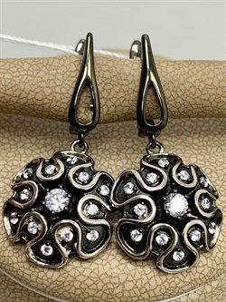 *Серьги Белый Фианит арт. CZ-E01620-X-WB-W-X-W-405 вес 6,03 г - фото 267511 *Серьги Белый Фианит арт. CZ-E01620-X-WB-W-X-W-405 вес 6,03 г - фото 267511