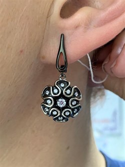 *Серьги Белый Фианит арт. CZ-E01620-X-WB-W-X-W-405 вес 6,03 г - фото 267512 *Серьги Белый Фианит арт. CZ-E01620-X-WB-W-X-W-405 вес 6,03 г - фото 267512