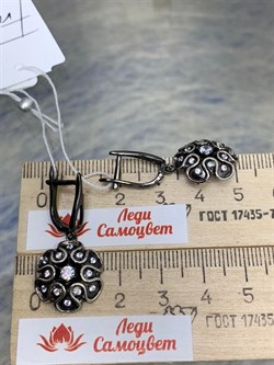 *Серьги Белый Фианит арт. CZ-E01620-X-WB-W-X-W-405 вес 6,03 г - фото 267514 *Серьги Белый Фианит арт. CZ-E01620-X-WB-W-X-W-405 вес 6,03 г - фото 267514