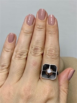 *Кольцо р.18 Белый Фианит арт. SS-R01585-X-WB-W-X-X-780 вес 3,6 г - фото 267621 *Кольцо р.18 Белый Фианит арт. SS-R01585-X-WB-W-X-X-780 вес 3,6 г - фото 267621