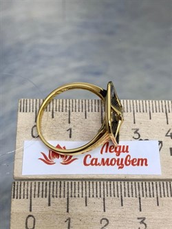 *Кольцо р.21 Белый Фианит арт. SS-R01585-X-L-W-X-X-546 вес 3,93 г - фото 267659