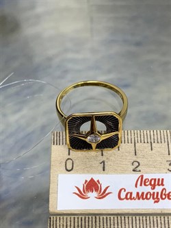 *Кольцо р.20 Белый Фианит арт. SS-R01585-X-L-W-X-X-242 вес 3,84 г - фото 267667