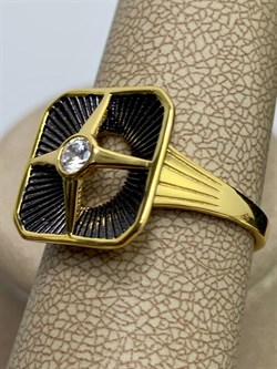 *Кольцо р.20 Белый Фианит арт. SS-R01585-X-L-W-X-X-242 вес 3,84 г - фото 267669