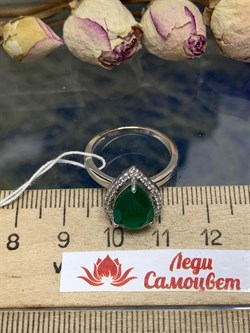 *Кольцо р.17 Зеленый Агат арт. AS-R11077-X-W-Gg-X-W-028 вес 3,31 г - фото 267694 *Кольцо р.17 Зеленый Агат арт. AS-R11077-X-W-Gg-X-W-028 вес 3,31 г - фото 267694